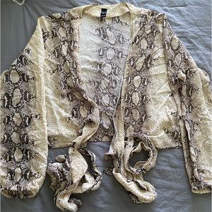 Snakeskin Wrap Top
